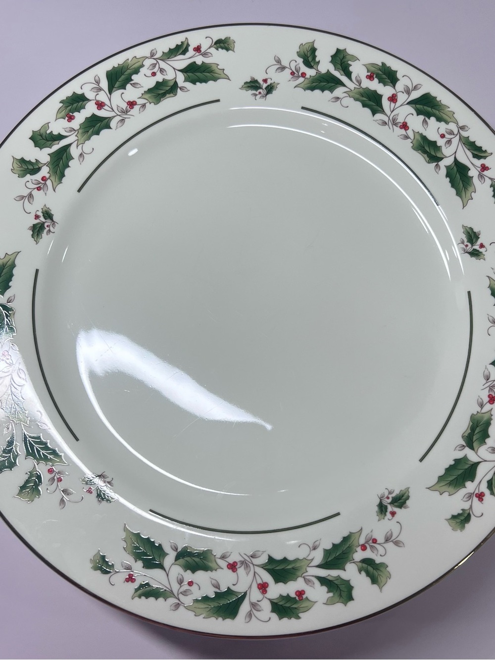 Fine China Holiday Dinner Plates Set of 8